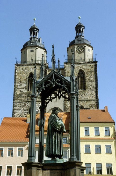 Blick auf den Marktplatz in der Lutherstadt Wittenberg. (FOTO: DPA)