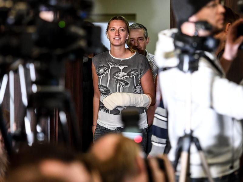 Petra Kvitova wurde durch eine Messerattacke an der Hand verletzt. Foto: Filip Singer