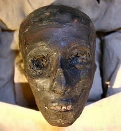 Tutanchamun, Sohn des Echnaton, starb mit 19 Jahren. Seine einbalsamierte Leiche überdauerte Jahrtausende in einem goldenen Sarkophag. 1922 entdeckte sie der britische Archäologe Howard Carter. (Foto: dpa)
