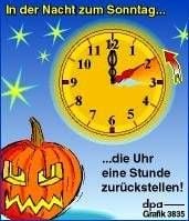 In der Nacht zum Sonntag die Uhren umstellen