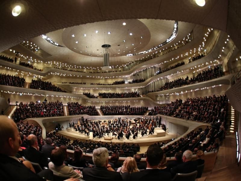 Missklänge im Weinberg: Der Konzertsaal der Elbphilharmonie. Foto: Christian Charisius