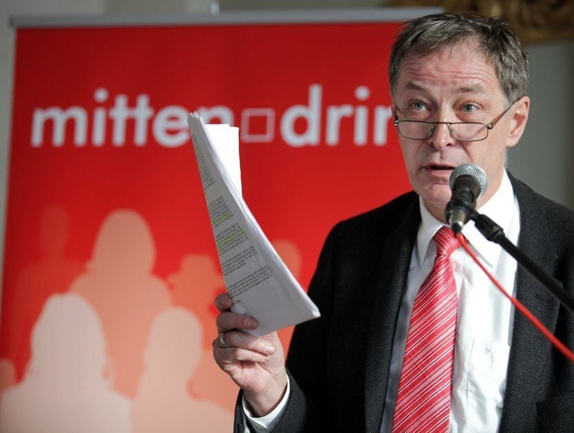 SPD-Kreisvorsitzender Ronald Brachmann beim Neujahrsempfang der Harzer SPD in Wernigerode.