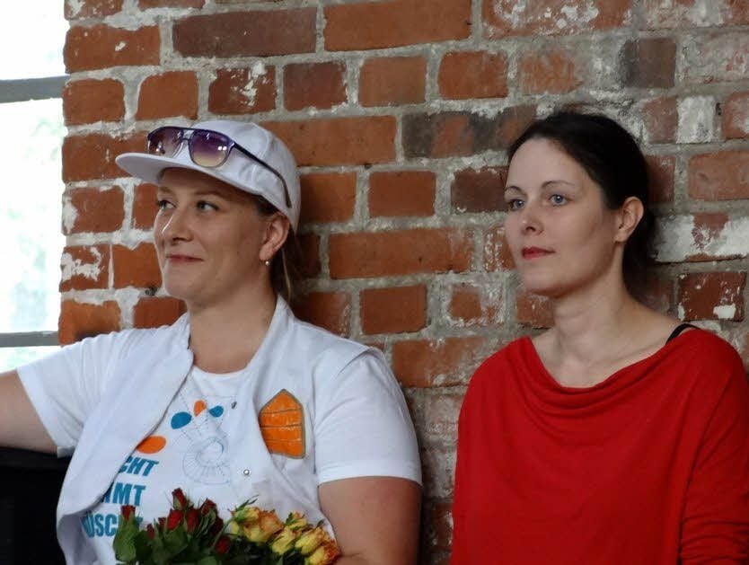 Agnes-Julia Zsikin (li.) und Olivia Seipelt hören auf.