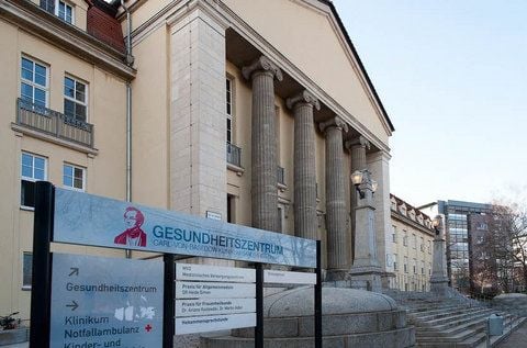 Das Carl-von-Basedow-Klinikum in Merseburg