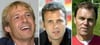 Die Bildkombo zeigt Jürgen Klinsmann (l), Oliver Bierhoff (m) und Holger Osieck. (Foto: dpa)