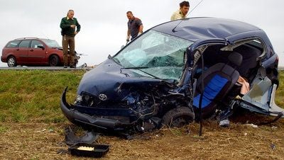 Schwerer Unfall auf der Harzstraße (FOTO: JAN MÖBIUS)