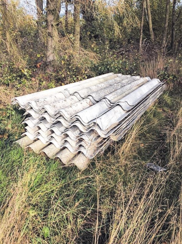 Berga: Die Kosten für die illegale Entsorgung von Asbestplatten trägt nun der Steuerzahler.