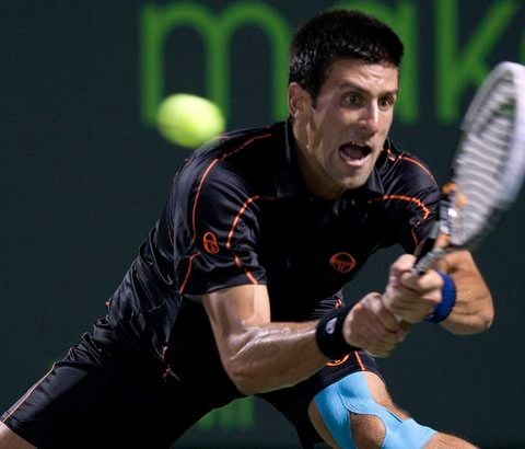 Novak Djokovic bezwang am im Viertelfinale des Hartplatz-Turniersin Miami den Südafrikaner Kevin Anderson (FOTO: DAPD)