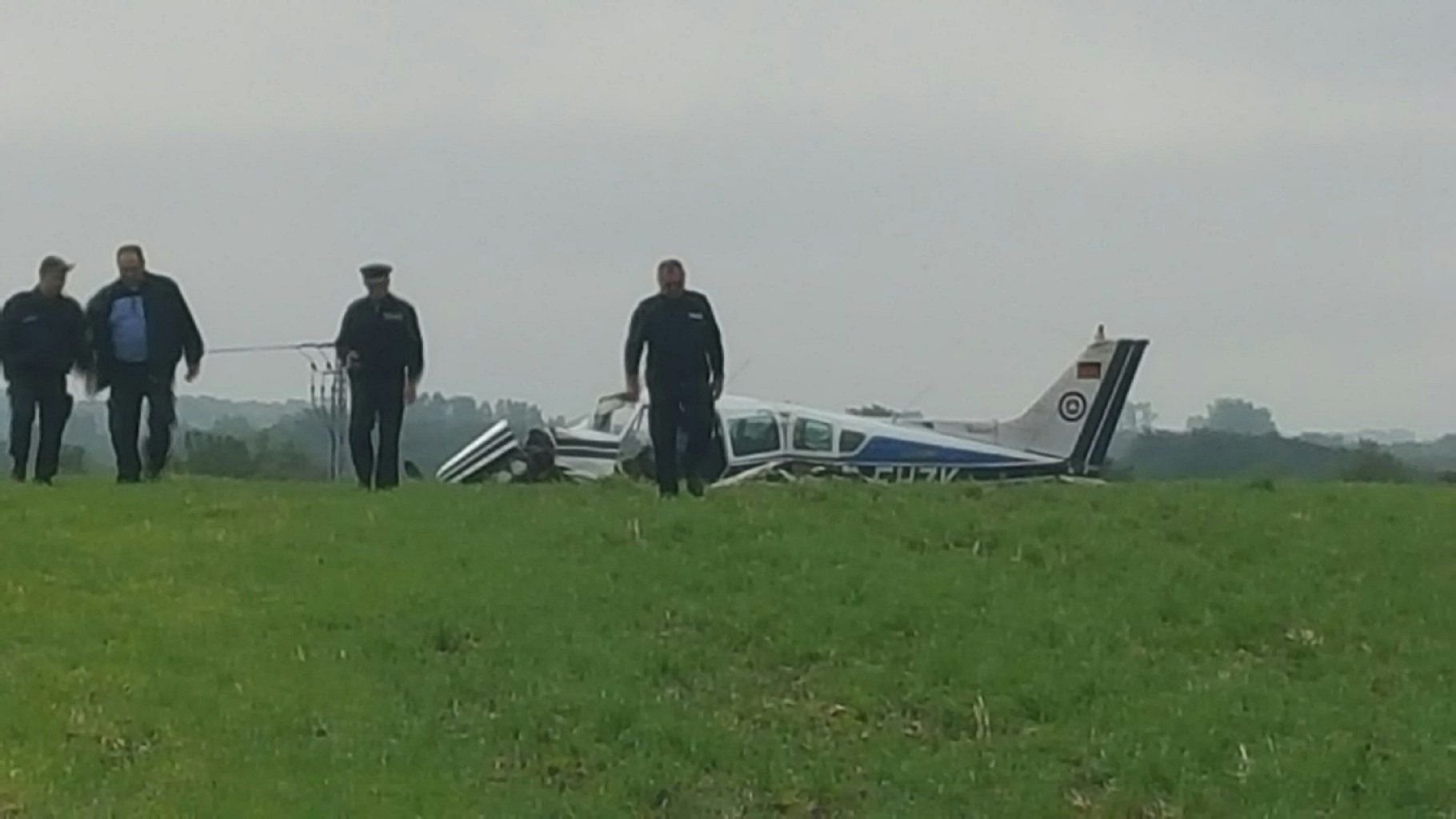 Abgestürztes Flugzeug