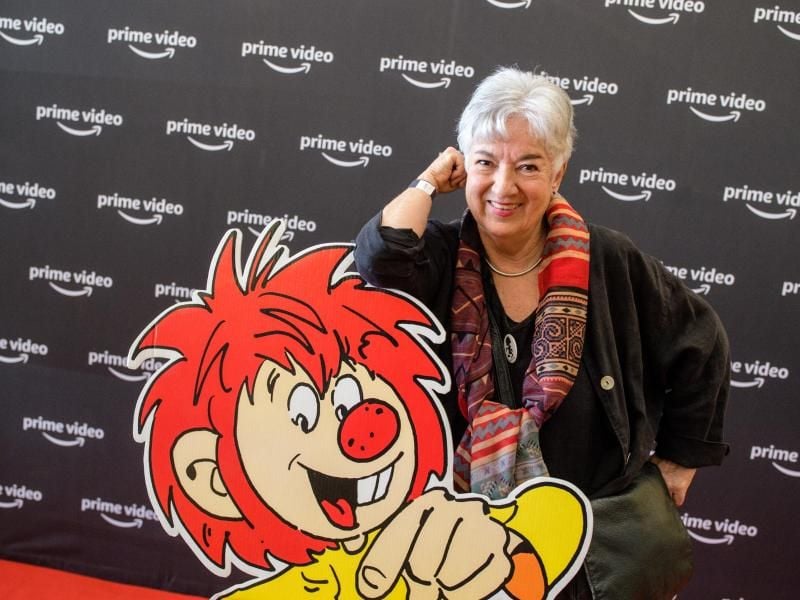 Barbara von Johnson hat die Pumuckl-Figur gezeichnet. Foto: Matthias Balk