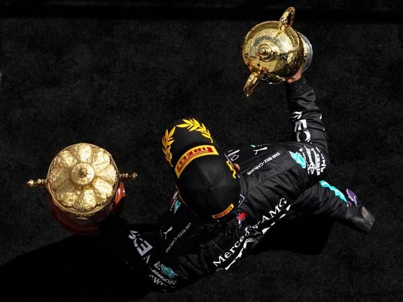 Mercedes-Star Lewis Hamilton will erneut in Silverstone triumphieren. Foto: Will Oliver/Pool EPA/AP/dpa