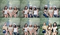 Sind sie nicht süß? Bahar, Mandy, Kati, Senna, Ari und Romina posieren in unterschiedliche Konstellationen für das Cover der ersten Single «Shame» von der Popstars-Band «Monrose». (Foto: ProSieben)