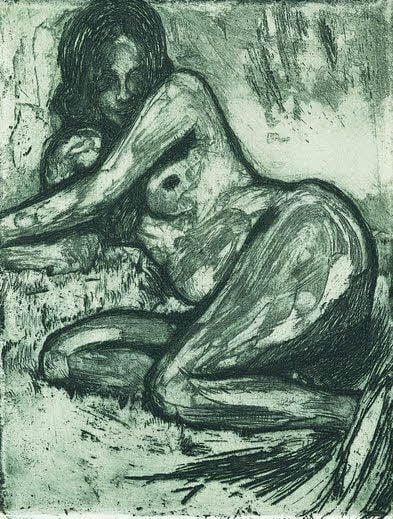 Emil Nolde: „Akt“, Radierung, 1906