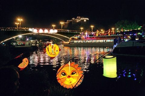 Das Laternenfest in Halle wird getreu der Tradition am letzten Wochenende im August gefeiert. (FOTO: MZ)