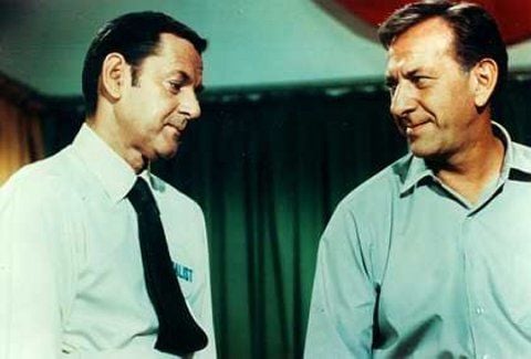 Tony Randall (l.)und Jack Klugman. Jack Klugman starb an Heiligabend. (FOTO: DPA)