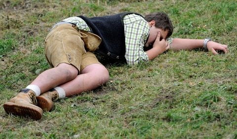 Es gab noch gar kein Bier, aber schon eine «Bierleiche». (FOTO: DAPD)