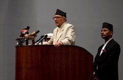 «Dies ist der Tag, an dem mein Traum wahr geworden ist», sagte der scheidende Übergangs-Premierminister Girija Prasad Koirala vor der verfassungsgebenden Versammlung. (Foto: dpa)