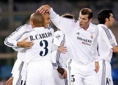 Spieler von Real Madrid beim Torjubel. (Foto: dpa)