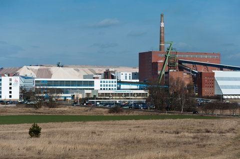 Das Kaliwerk Zielitz des Duengemittel- und Salzherstellers K+S in Zielitz. (ARCHIVFOTO: DAPD)