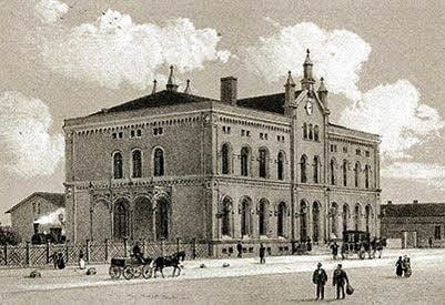 Bahnhof im 19. Jahrhundert