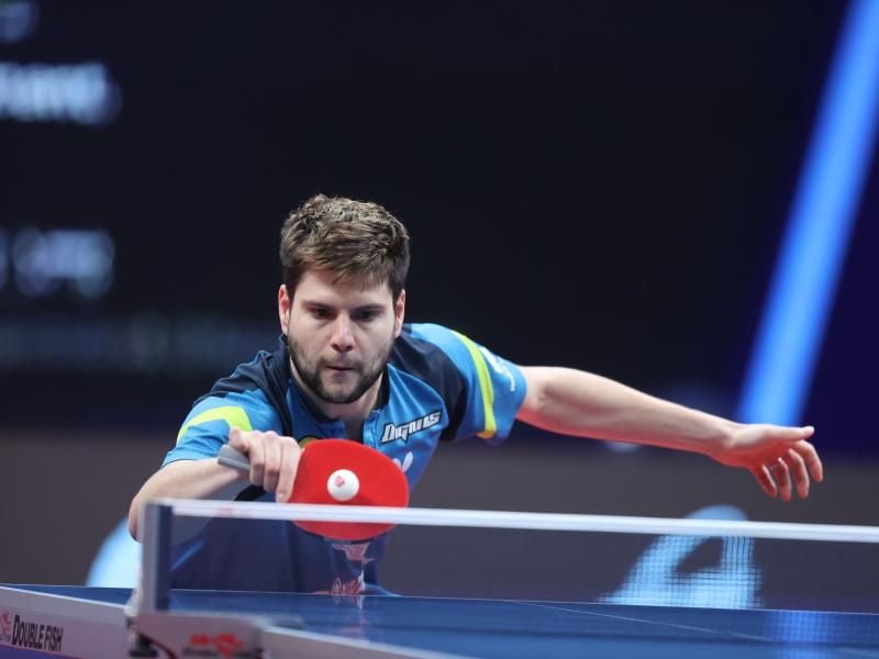Verpasste bei den ITTF Finals den Sprung in die Runde der letzten Acht: Dimitrij Ovtcharov. Foto: Yuan Xiaoqiang/ChinaImages via ZUMA Press/dpa
