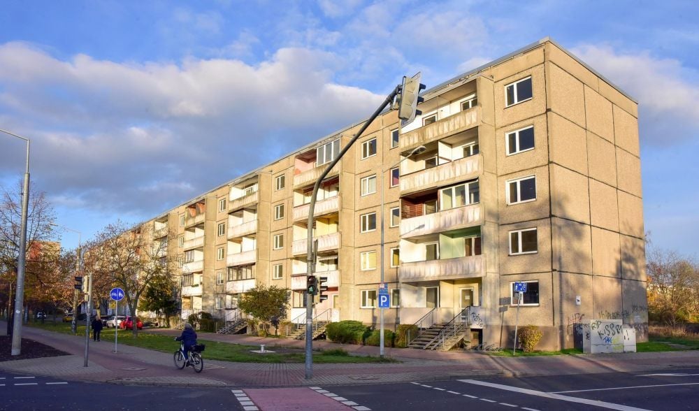 Bekommt der Wohnblock in der Heidestraße hinter der Kreuzung Wasserwerkstraße einen neuen Eigentümer?