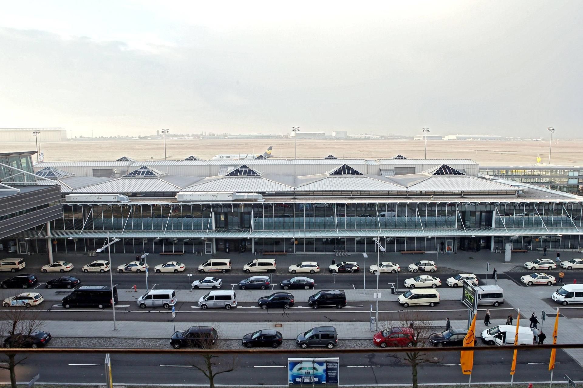 Der Terminal A des Flughafens Leipzig Halle.