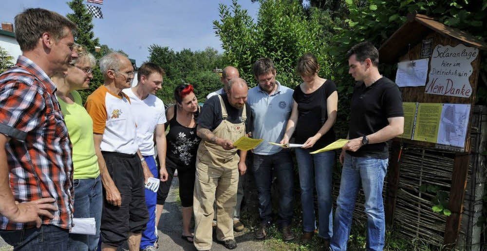 Die Bürgerinitiative wendet sich gegen das Vorhaben im Dietrichshain.