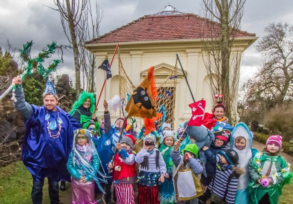 Einen maritimen Touch haben die Kostüme, mit denen Wörlitzer Kinder im Umzug zum „Frühlingserwachen“ mitlaufen werden.