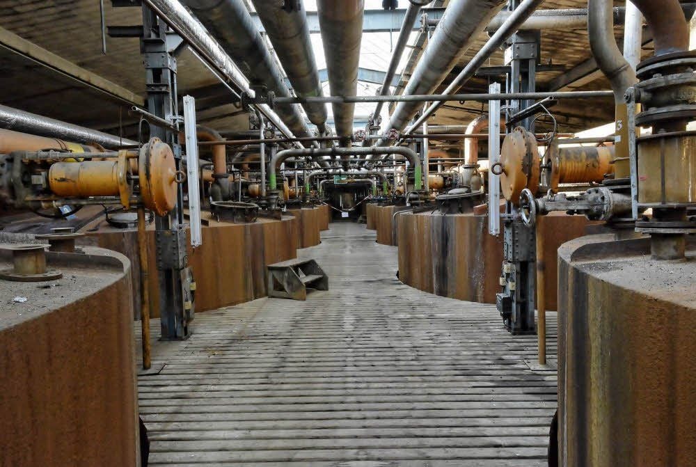 Die Gärbehälter sind außer Betrieb und museal.