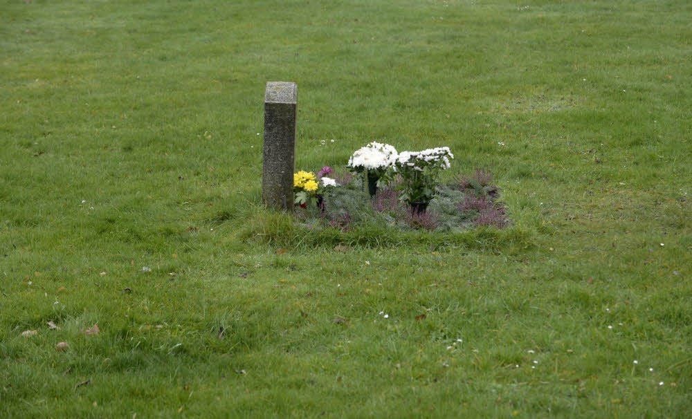 Ein einsames Grab auf dem Dessauer Friedhof I.