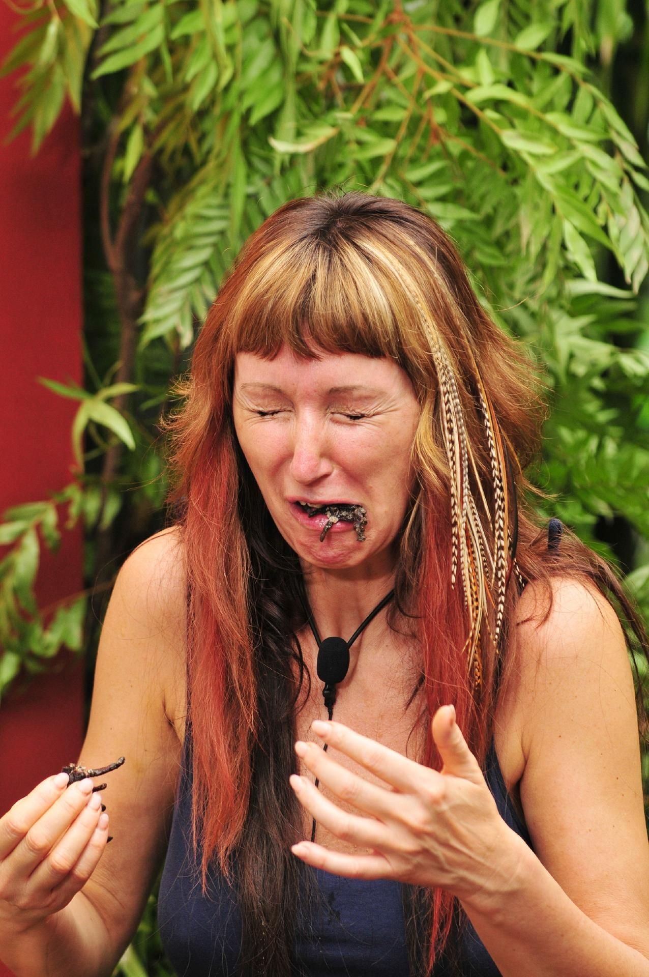 Hanka Rackwitz quält sich in der Ekelprüfung.