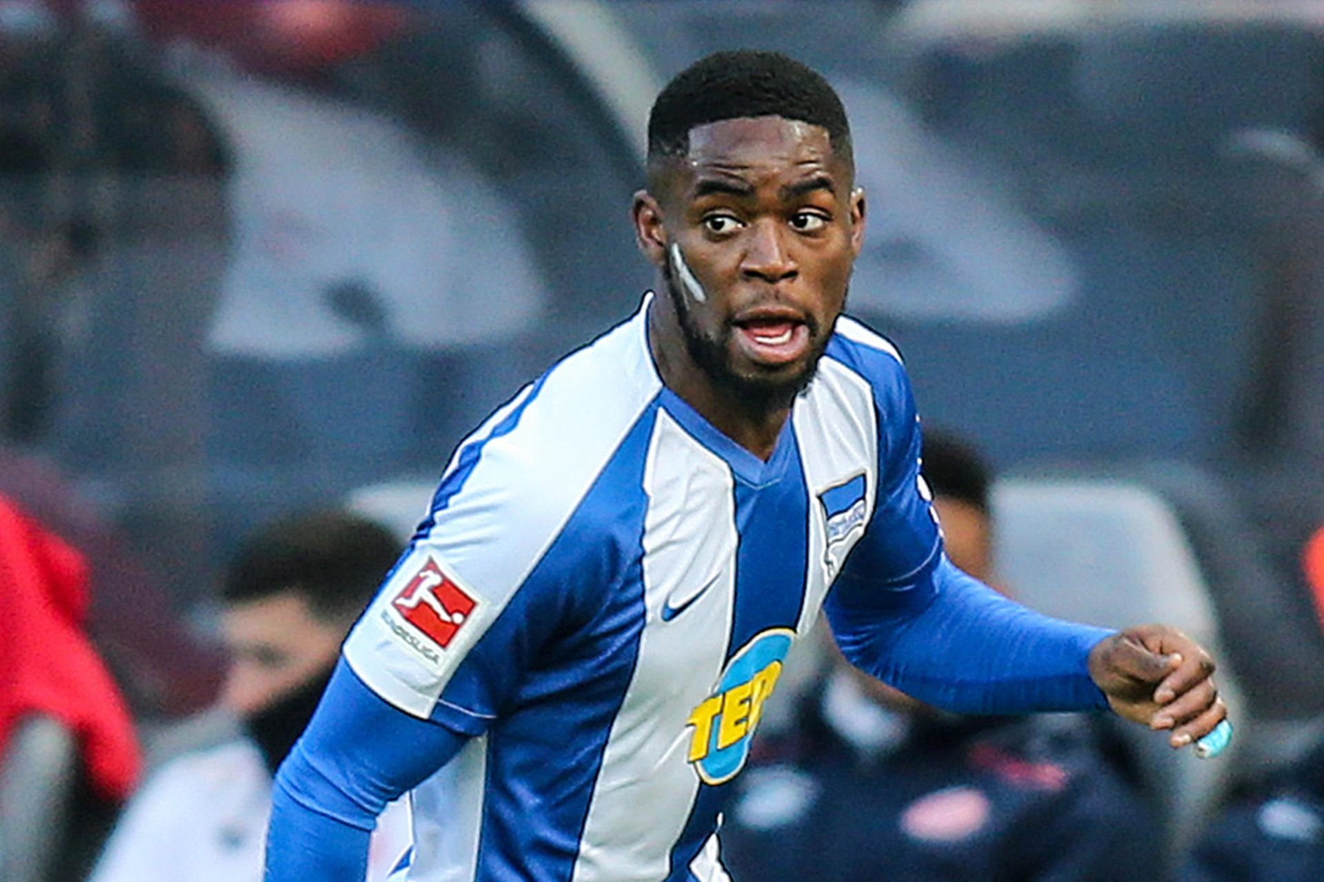 Berlins Jordan Torunarigha war während des Pokalspiels von Schalker Fans rassistisch beleidigt worden.