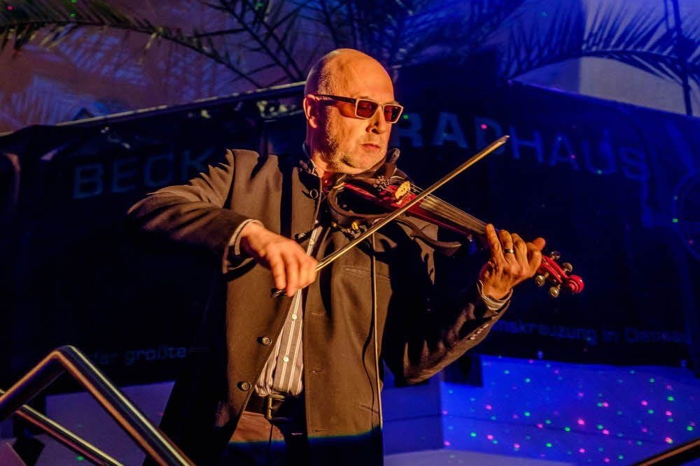 Axel Schulz musizierte auf seiner Violine.
