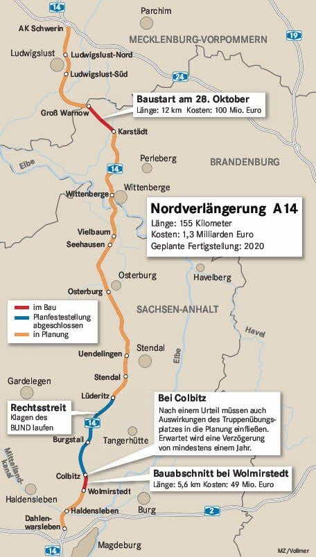 Nordverlängerung A14