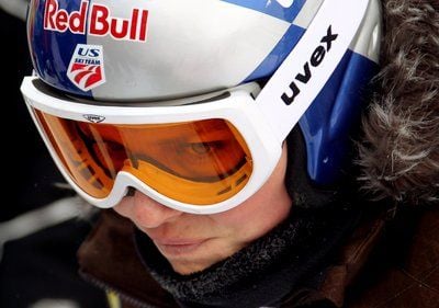 Lindsey Vonn aus den USA in Garmisch-Partenkirchen (Oberbayern) vor dem Abfahrts-Trainingslauf. (FOTO: DPA)