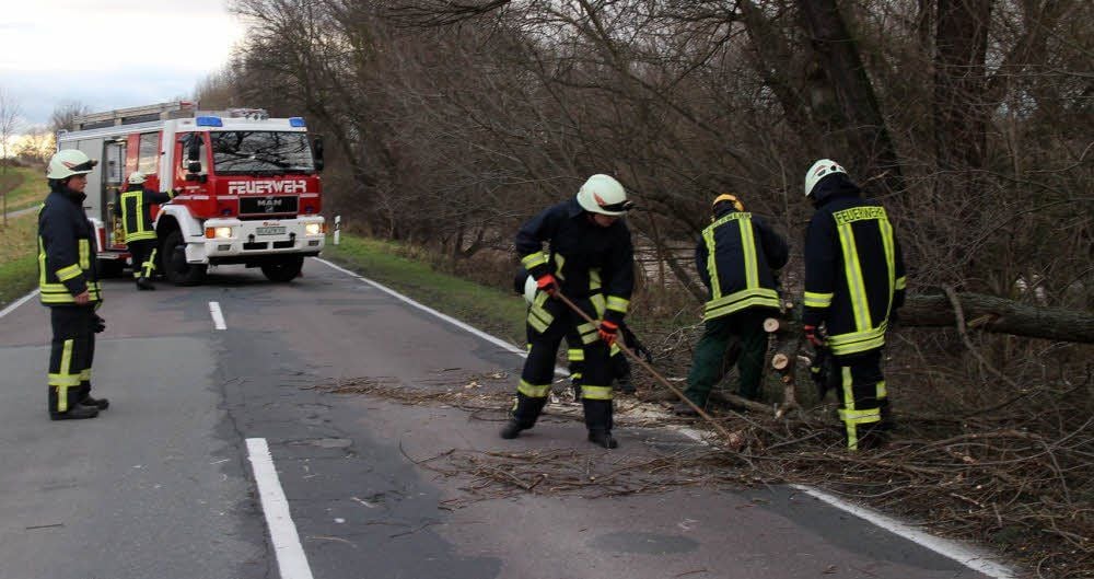 Zeitzer Ortswehr im Einsatz.