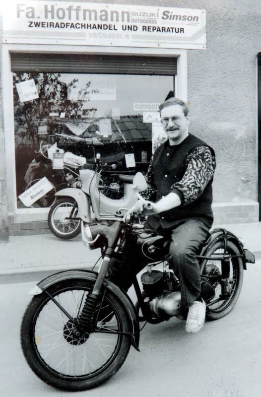 Friedhelm Hoffmann war immer ein begeisterter Motorradfahrer.