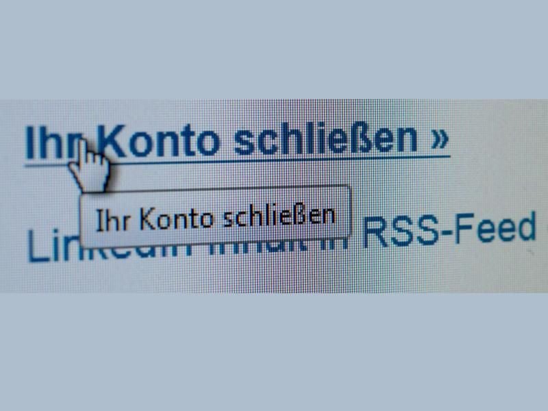 Ein Klick und alles ist weg. So einfach ist das Löschen von Konto und Daten längst nicht bei jedem Anbieter.