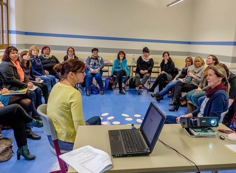 In einem Workshop ging es um Gesprächsführung.