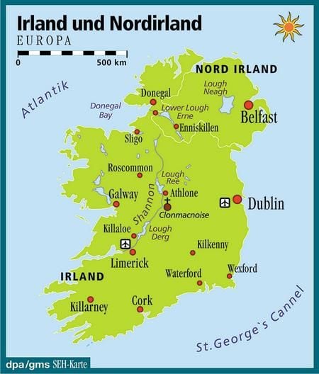 Irland und Nordirland (Grafik: dpa)