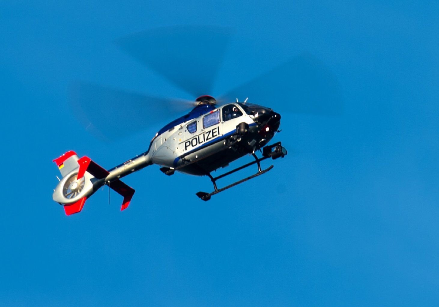 Ein Hubschrauber der Polizei.
