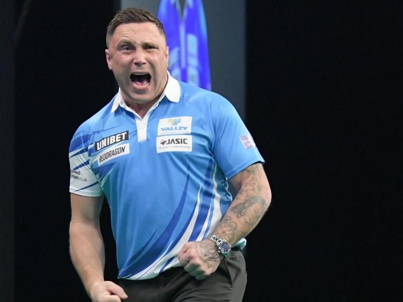 Der Waliser Gerwyn Price polarisiert auf der Darts-Tour so sehr wie kaum ein anderer Spieler. Foto: Jörg Carstensen