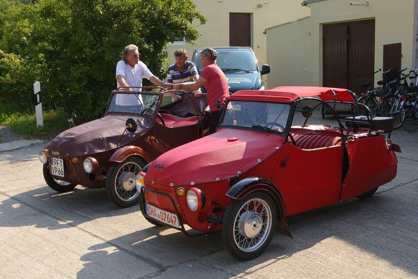 Ein Hingucker sind sie allemal - die Velrex. Hier bei einem früheren Treffen in Pretzsch.