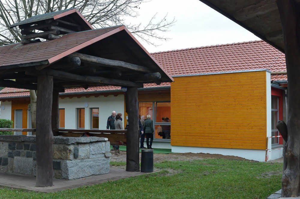Eine halbe Million Euro investierte das Land in den Bau eines neuen Speisesaals auf dem Spitzberg bei Dessau-Roßlau.