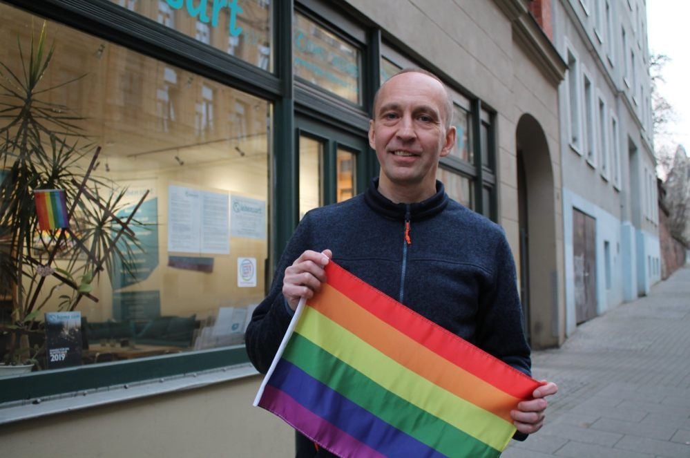 Im Zeichen des Regenbogens aktiv: Ants Kiel setzt sich gegen Diskriminierung ein.