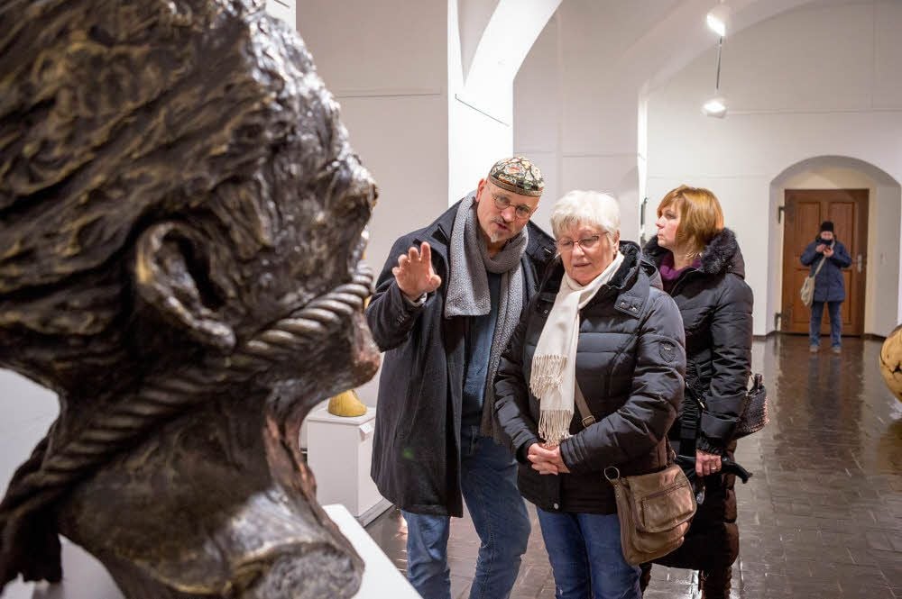 Am Wochenende eröffnete Roland Lindner seine Sonderausstellung im Schloss Moritzburg.