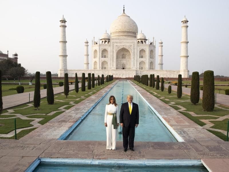 Nur Donald Trump und seine Frau Melania. Foto: Alex Brandon/AP/dpa