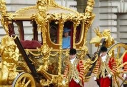 Die goldene Staatskarosse der Queen