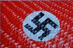 Auf einem Computerbildschirm ist ein Hakenkreuz zu sehen. (Foto: ddp)